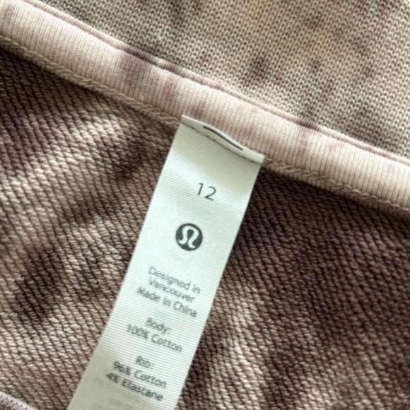 NWOT Lululemon Perfectly Oversized Crew Marble Dye Silky French Press - Picture 9 of 10